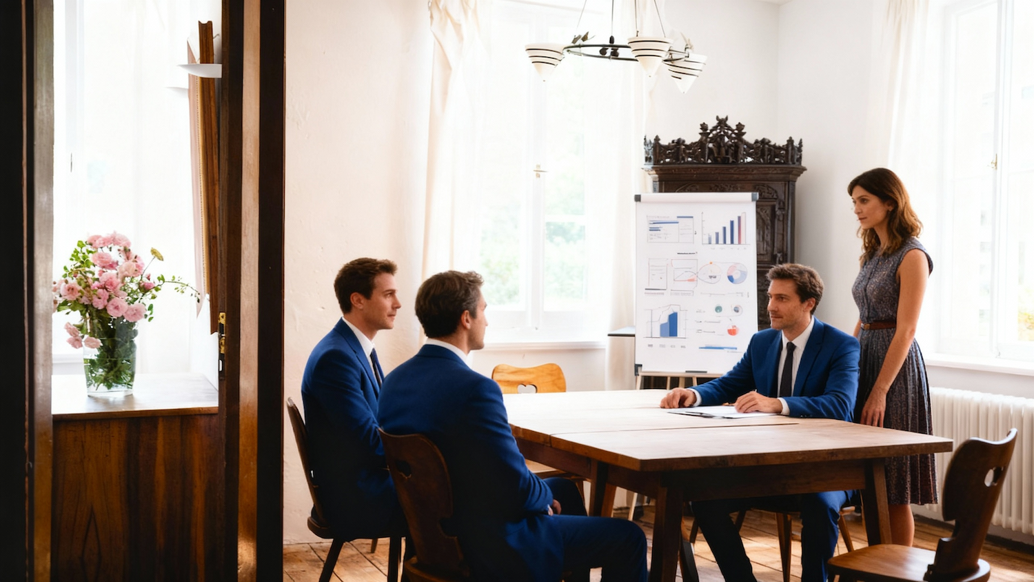 Firmenevents - Business Meeting im eleganten Raum