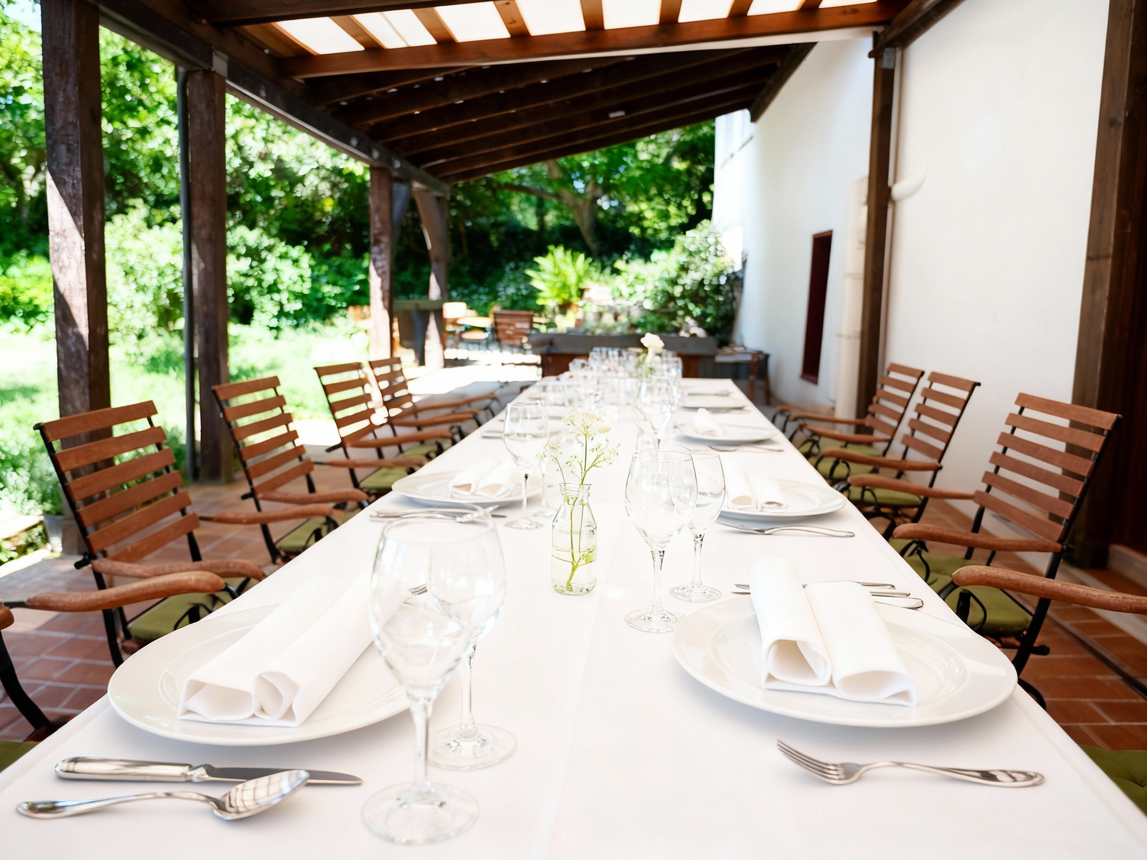 Überdachte Terrasse